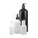 Gray Natural - Yellow Swipe HDPE Plastic Bottle (Pack of 10) – Versatile, Eco-Friendly Bottle for Personal Care & Industrial Use