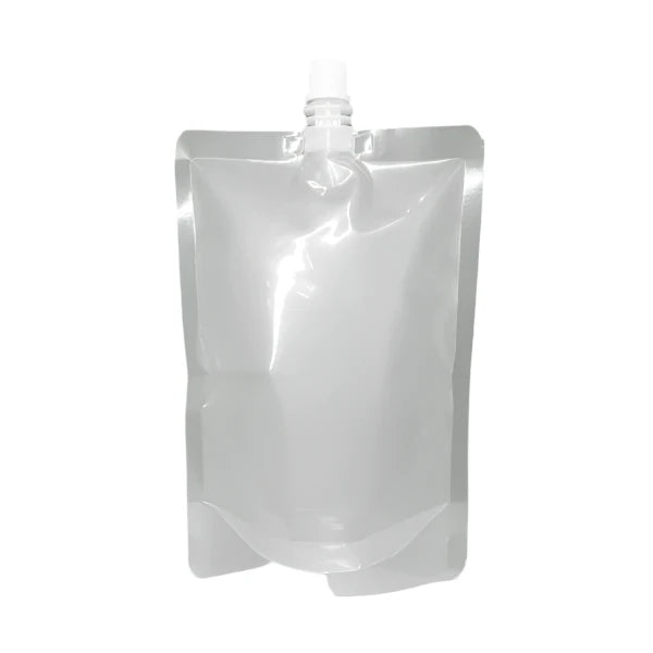 Dark Gray Spout Pouch with Cap - Complete Unit, Available in Clear, Black, Silver