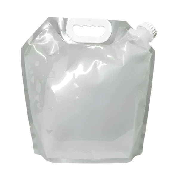 Gray Spout Pouch with Cap - Complete Unit, Available in Clear, Black, Silver