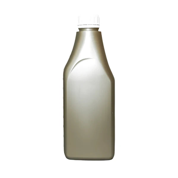 Gray Plastic Rectangular OIL Bottle - 30% PCR Recycled Material