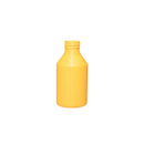 Sandy Brown Natural - Yellow Swipe HDPE Plastic Bottle (Pack of 10) – Versatile, Eco-Friendly Bottle for Personal Care & Industrial Use