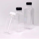 Light Gray Round Clear Juice Shot Bottle PET (Pack of 10) – Durable, Transparent Bottles for Fresh Juices