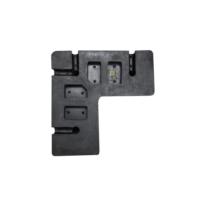 Dark Slate Gray L Shaped Rubber Dock Bumper 450 x 450 x 100mm
