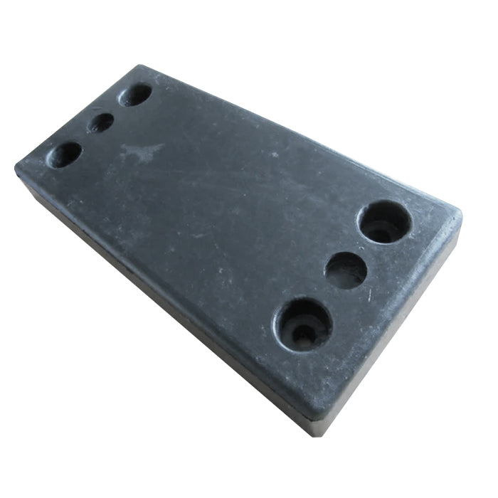 Dim Gray SBR Rubber Dock Bumper - 600 x 300 x 80mm
