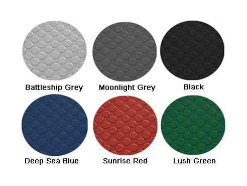 Dark Slate Gray Round Dot Garage Flooring