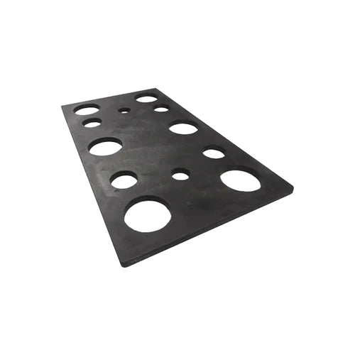 Dark Slate Gray Standard Rubber Dock Bumper with Fixings – Heavy-Duty Impact Protection for Loading Bays