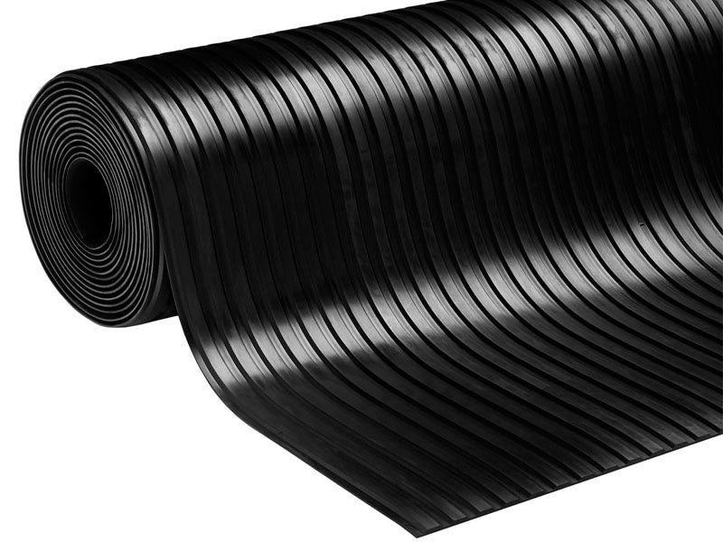 Rubber Flooring Anti Slip Heavy Duty Flat Ribbed