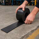 3mm Thick Solid SBR Rubber Strip Roll – Black Rubber Strip for Sealing, Gaskets & Vibration Damping (5m)