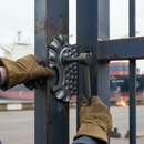 White Smoke Premium Ornamental Gate Plate - Left Hand, 190mm x 350mm x 2mm Thick for Durable Construction