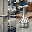Dark Gray Premium Heavy Duty Rail Support for 48.3mm Tube - Durable 2.6mm Thickness - High-Quality Professional Grade for Industrial and Commercial Applications