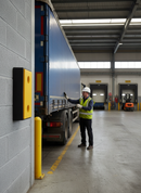 Dark Gray Premium Heavy Duty Rubber Dock Bumper with Low Friction Front Panel, 450 x 250 x 115 mm, Ideal for Loading Docks