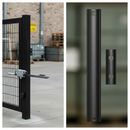 Black Premium Aluminium Adaptor Plate for 60mm Round Profiles, Black Anodized Finish for Easy Installation