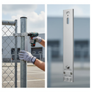 Dark Gray Premium Aluminium Adapter Plate for Wall or 60mm Post - Quick-Fix Mounting Solution for Versatile Configuration