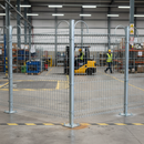 Dark Gray Premium Galvanised Hoop Top Panel Post for Securing Panels - 1100mm Height and Durable Construction