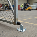 Dark Gray Premium Galvanised Gate Stop for Secure Installation - 100mm x 80mm Bolt Down Limit Stop