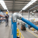 Dark Gray Professional Variable Acute Elbow 40-70° for 42.4mm Tube Connections - High-Quality Professional Grade for Industrial and Commercial Applications