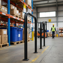 Dark Gray Premium Heavy Duty 16mm Diameter Hoop Top Fencing 1000mm High with 100mm Gaps and 116mm Centres