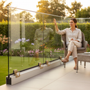 Light Gray Premium Adjustable Aluminium Channel Glass Kit for 17.52mm Glass with Easy Adjustment System - 5000mm Length