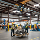 Dark Gray Premium Hanger Roller Ceiling Bracket for Trolley Track System Installation - High-Quality Professional Grade for Industrial and Commercial Applica...