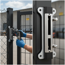 Dark Slate Gray Professional Stainless Steel Keep for Insert Lock - Fits 40-60mm Box Sections with Quick-Fix Installation