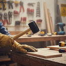 Gray Premium Rubber Mallet for Stainless Steel Applications - Durable, Heavy Duty Tool for Safe Impact Work