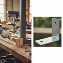 White Smoke Premium Angle Fixing Bracket 73mm x 73mm x 40mm - 3mm Thick for Secure Installation