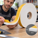 White Expanded Silicone Foam Strip – Self Adhesive