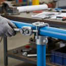 Dark Slate Gray Professional 90° Upstand Clamp On Tee for 42.4mm Tube with 1 Bolt for Structural Alterations