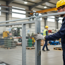 Dark Gray Premium Guide Bracket with 30mm Nylon Rollers for Heavy Loads up to 400kg - High-Quality Professional Grade for Industrial and Commercial Applications