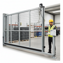 White Smoke Professional Safety Edge Monitoring Kit for Sliding Gates - Compact Rail Inductive Signal Transmission System