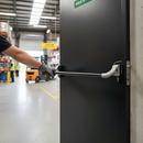 Dark Slate Gray Premium Aluminium Push Bar for Easy Gate Operation - Anodised Black with Stainless Steel Mechanism