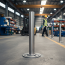 Dark Gray Premium 304 Stainless Steel Post Base Plate 120mm Diameter for 48.3mm Tube Installation
