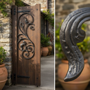Dark Slate Gray Premium Ornate Scroll Panel 900mm x 360mm with Flat Bar Design for Decorative Applications