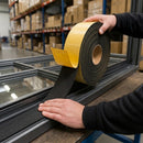 Black 10mm Thick Self-Adhesive EPDM Sponge Rubber Strip Black Closed Cell Foam Weather Seal Roll