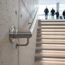 Dark Sea Green Premium 316 Stainless Steel Round Wall Flange with 90 Degree Acute Elbow for 42.4mm x 2mm Tube