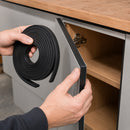 Rosy Brown 10mm Thick Solid SBR Rubber Strip Roll – Heavy-Duty Black Rubber for Sealing, Gaskets, Cushioning and Vibration Reduction