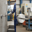 Slate Gray Premium 316 Stainless Steel Handrail Bracket with M6 Thread, 85mm Projection, and Cover Plate for Durable Support