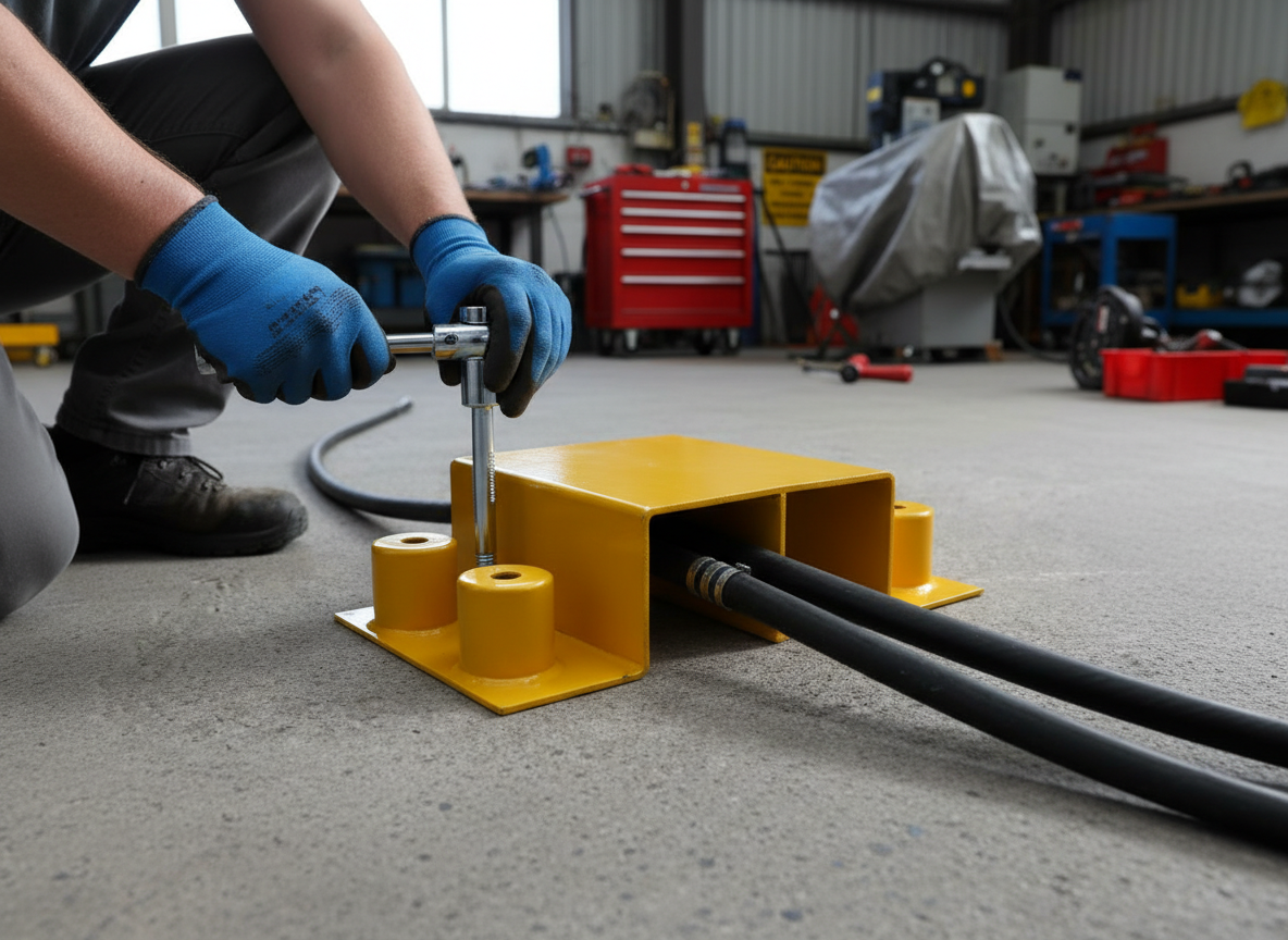 Premium Heavy Duty Steel Cable Protection Ramp for Hoses - Accommodate ...