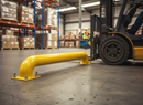 Dim Gray Heavy Duty Bolt-Down Wheel Guides for Precise Trailer Docking, Galvanized Steel with High Visibility Yellow Finish, 2085mm x 250mm x 365mm