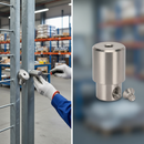 Dark Gray Premium Top Cover for Surface Mounted Locks - Stainless Steel, Adjustable for 30-50mm Profiles