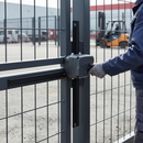 Gray Premium Aluminium Adaptor Plate for 60mm Round Profiles, Black Anodized Finish for Easy Installation