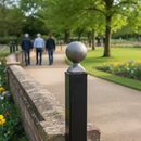Dark Gray Premium Post Top for 40mm Square Post - 75mm Height, 50mm Width, Durable Construction