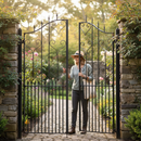 Black Premium Heart Shaped Scroll 225mm x 300mm - Flat Bar Decorative Element for Artistic Metalwork