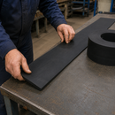 Solid SBR Rubber Strip Roll – Heavy Duty Flexible Rubber Strip for Sealing, Gaskets, Packing, Vibration Damping & Industrial Applications