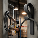 Black Premium Forged Shepherds Crook Plain Bar 40 x 8mm with Versatile Use in Gates and Fencing Applications