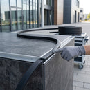 Dark Slate Gray 12mm Thick Solid SBR Rubber Strip Roll – Heavy Duty Black Rubber for Sealing, Gaskets, Cushioning & Industrial Applications (5m Length)