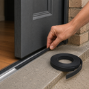 2mm Thick Solid SBR Rubber Strip Roll – Heavy Duty Black Rubber Seal for Industrial Use – 5m Length