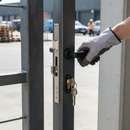 Lavender Premium Heavy Duty Gate Lock Frame Kit with Concealed Lock, Handles, and Euro Cylinder - 50mm Profiled Box Section