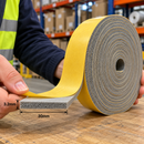 Expanded Grey Silicone Self-Adhesive Rubber Strip – High Temperature Sponge Seal
