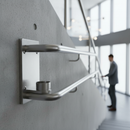Light Slate Gray Premium Heavy Duty Rectangle Wall Bracket for 48.3mm x 2mm Tube - Durable and Reliable Support Solution